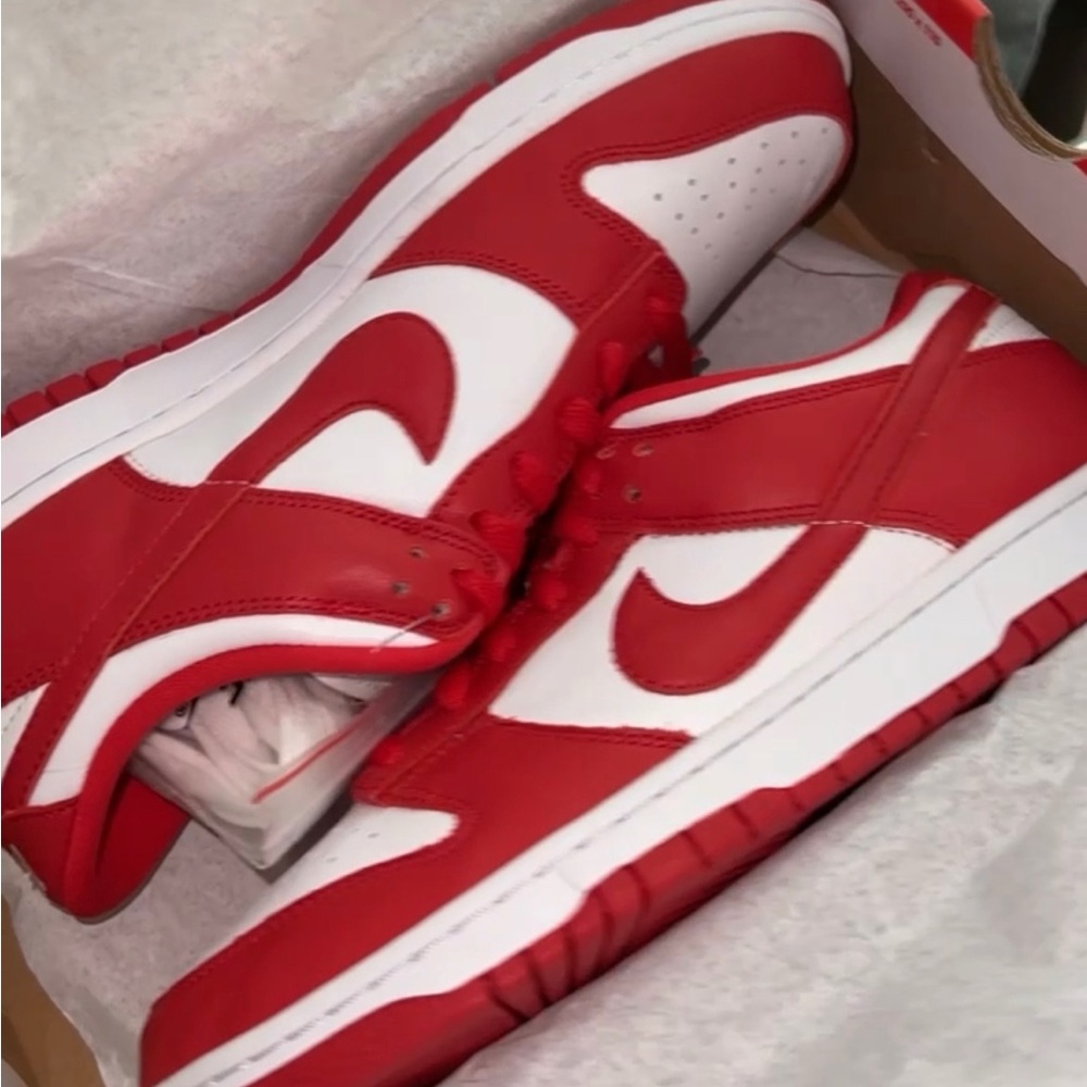 Nike Dunk Low St. John's 2023 - University Red, White Size 8.5 DS